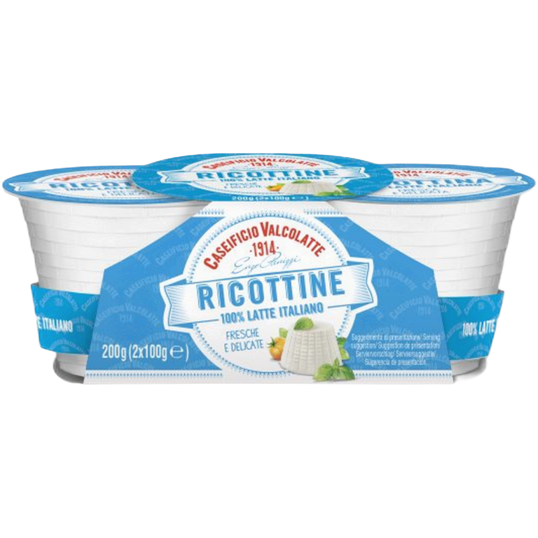 Ricottine 2 x 100 gr Valcolatte – Serek ricotta 2-pack 2x100 g