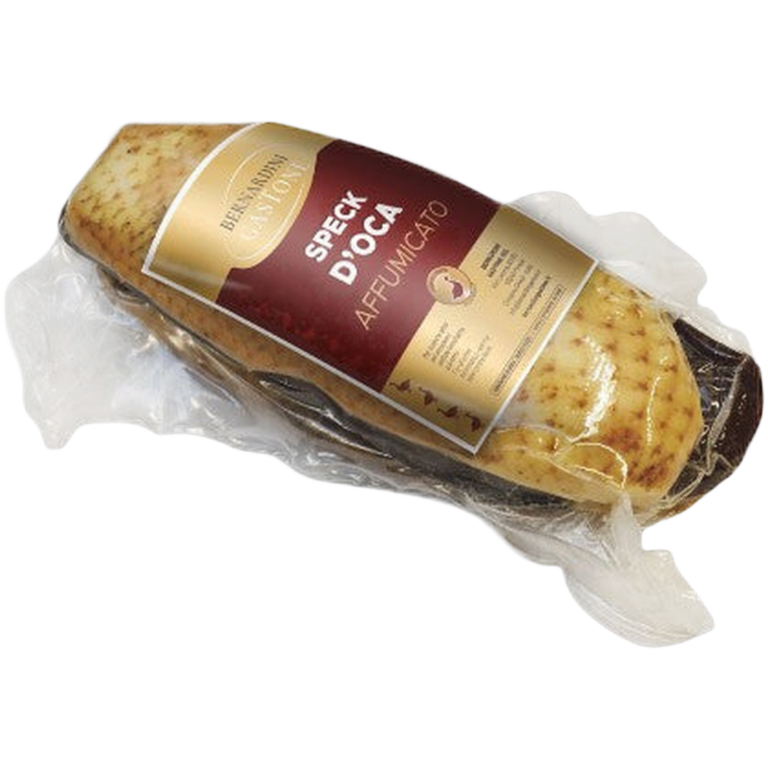 Speck d'oca affumicato ca. 500 gr – Podwędzana wędlina z gęsi ok. 500 g