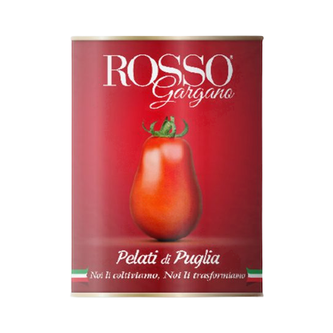 Pomodori pelati Rosso Gargano Futuragri 400 gr – Włoskie pomidory bez skórki 400 g bez tła