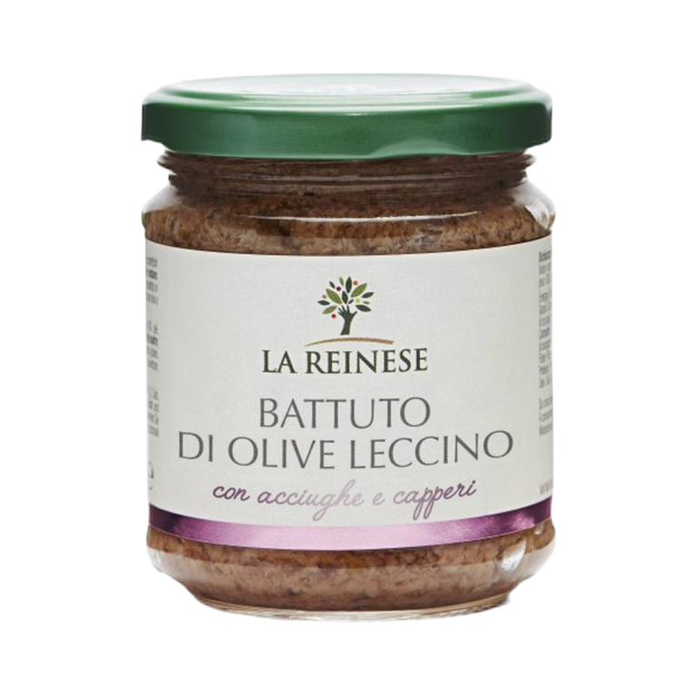 Battuto di olive leccino con acciughe e capperi 180 gr – Pasta z oliwek leccino z anchois i kaparami 180 g