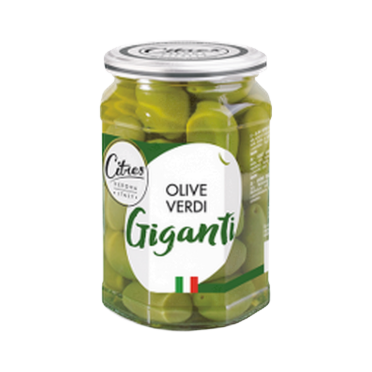 Olive verdi giganti 540 gr – Oliwki zielone duże 540 g