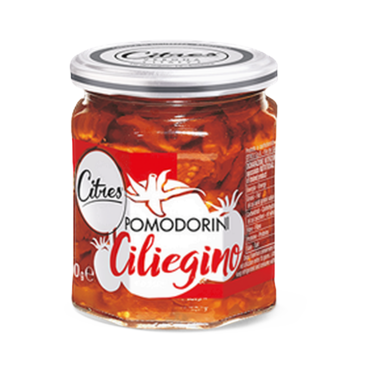 Pomodori secchi ciliegino olio 200 gr – Pomidorki koktailowe suszone w oleju 200 g