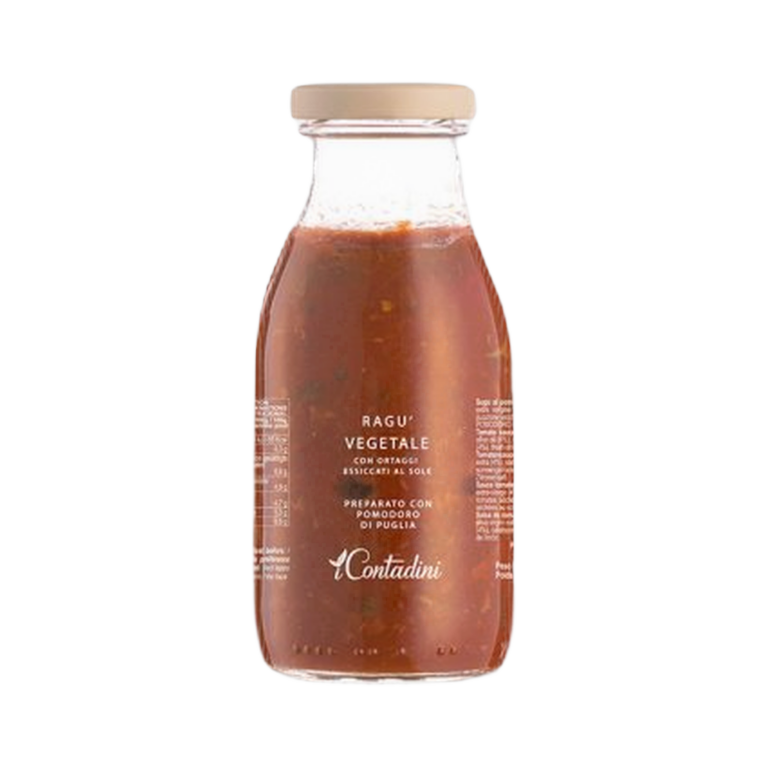 Sugo Ragu Vegetale Contadini 250 g – Sos pomidorowy z warzywami suszonymi na apulijskim słońcu 250 g