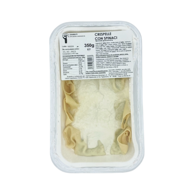 Gambuti Crespelle agli spinaci 350 gr – Naleśniki ze szpinakiem w sosie beszamelowym 350 g