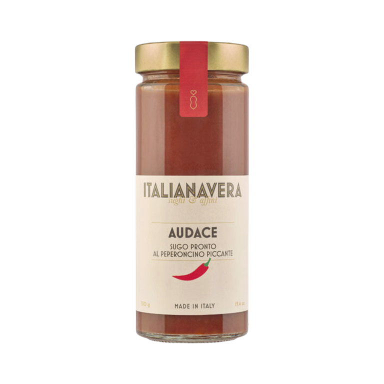 Audace- Sugo Naturale al peperoncino piccante 280 g – Italianavera. Pikantny sos pomidorowy z chili 280 g