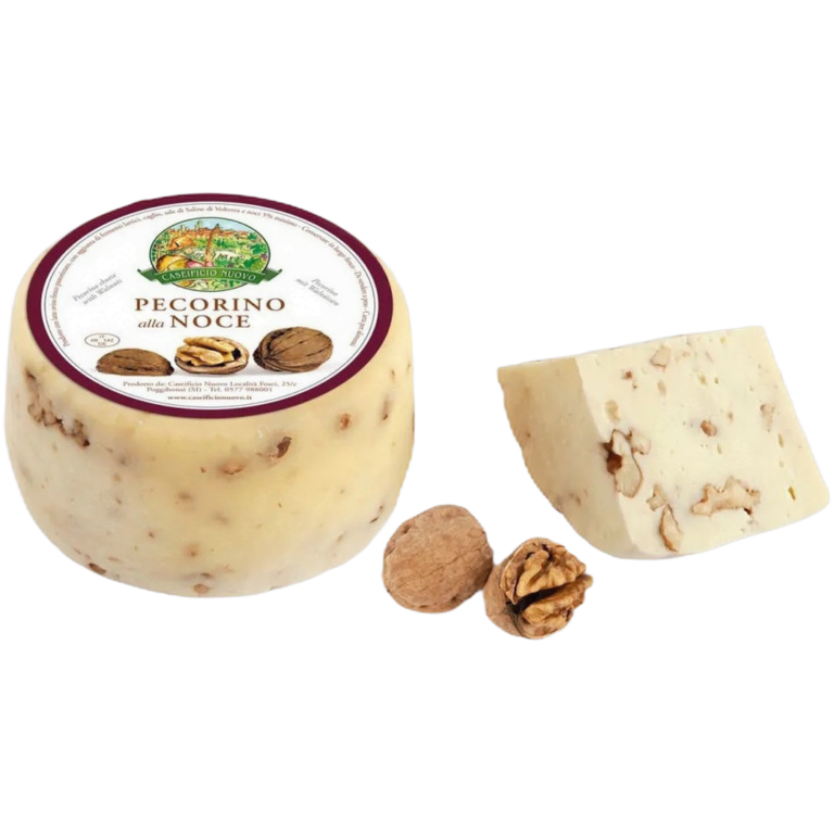 Pecorino fresco con noci stag. 2 mesi reg. Toscana – Krótko dojrzewający ser z mleka owczego z orzechami z regionu Toskania