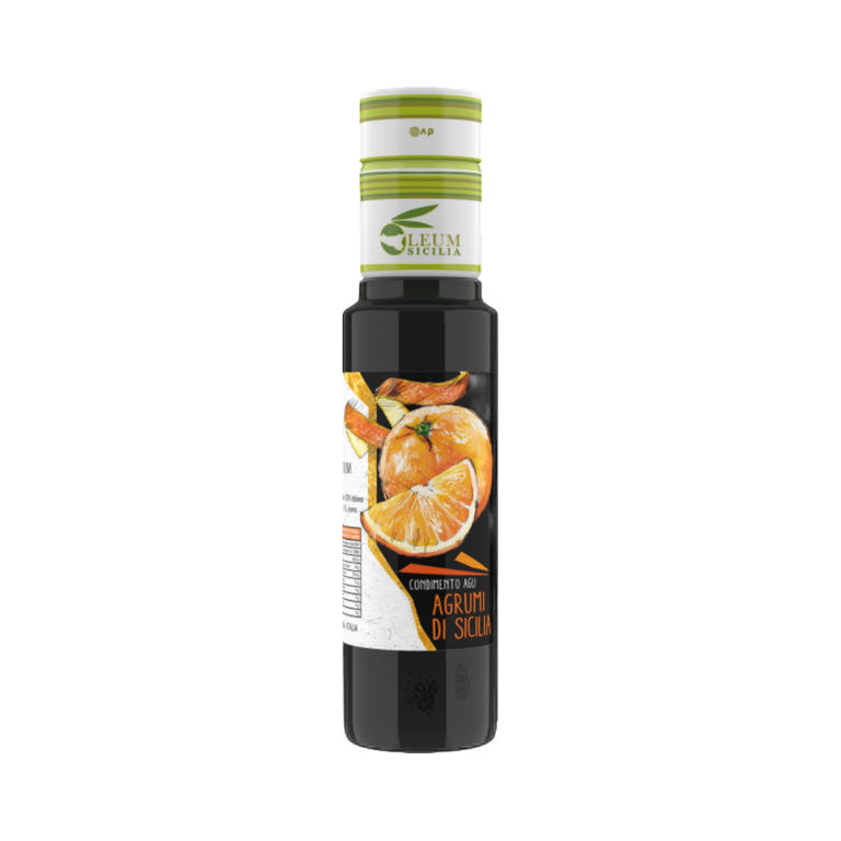 Oleum Sicilia Olio extra vergine di oliva condimento agli agrumi 250 ml – Oliwa z oliwek extra vergine aromatyzowana cytryną i mandarynką 250 ml