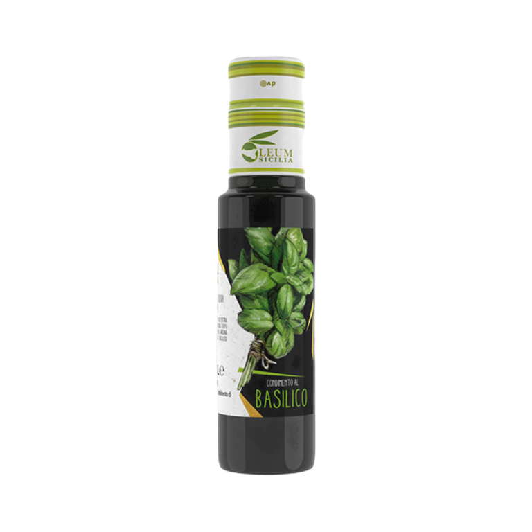 Oleum Sicilia Olio extra vergine di oliva condimento al basilico 250 ml – Oliwa z oliwek extra vergine z naturalnym aromatem bazylii 250 ml