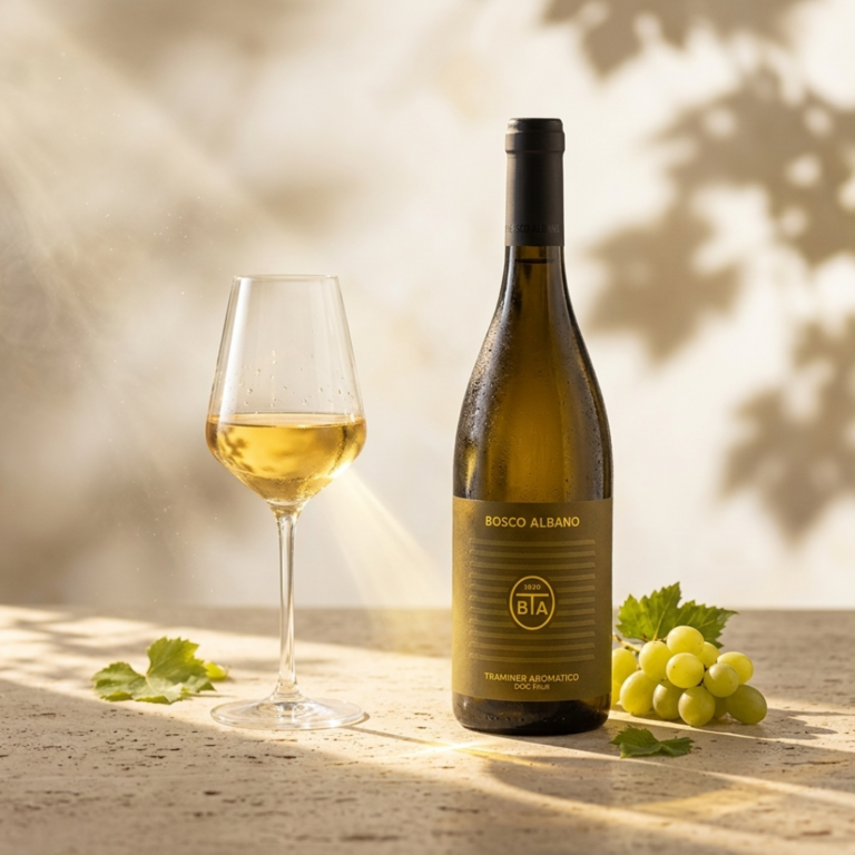 Wino białe wytrawne Bosco Albano Traminer Aromatico