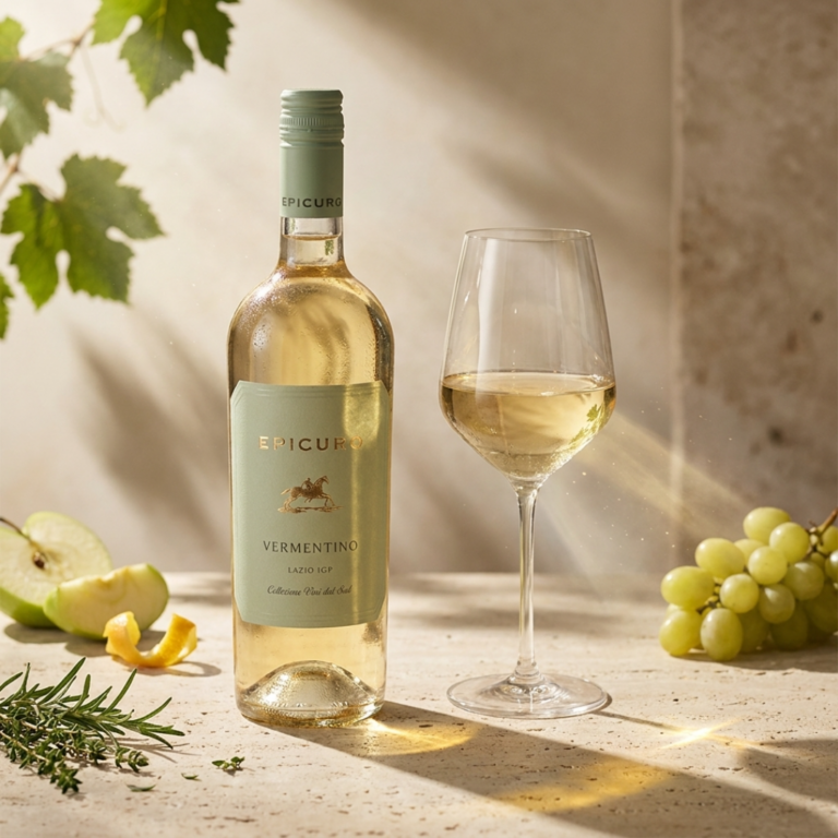 Wino białe półwytrawne Epicuro Vermentino