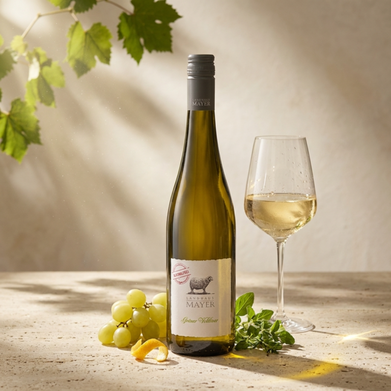 Wino białe wytrawne Landhaus Mayer Grüner Veltliner 0% (bezalkoholowe)