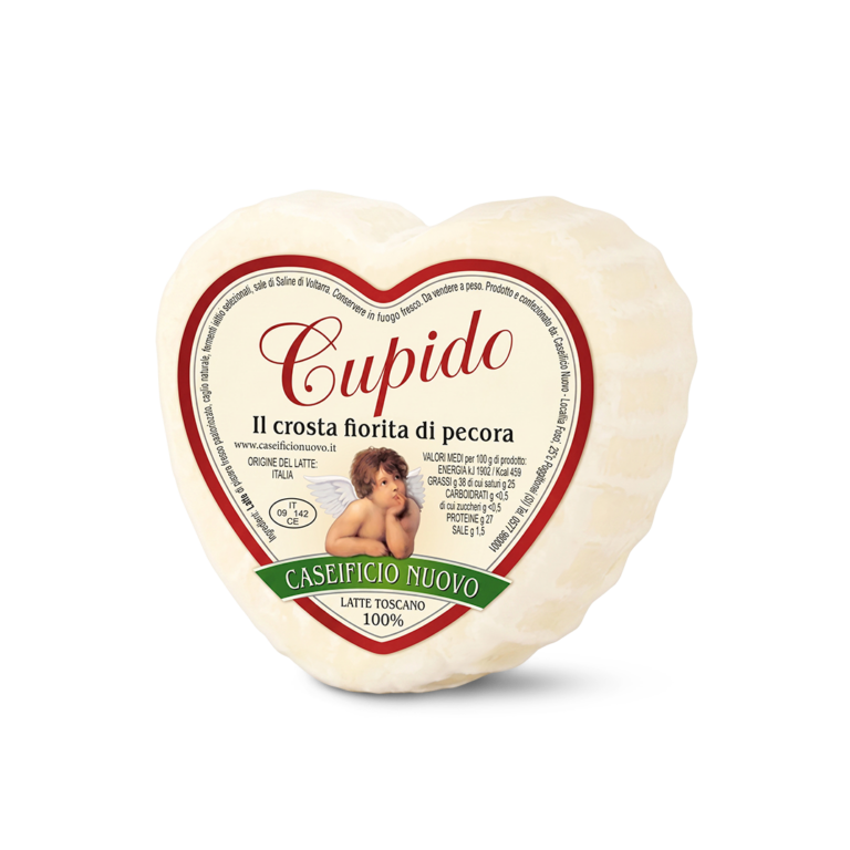 Pecorino Cupido – włoski ser owczy, krótko dojrzewający, w kształcie serca 400–500 g