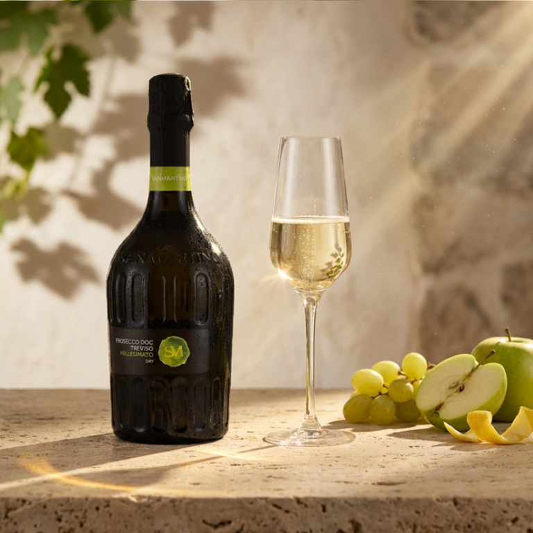 Wino białe musujące półsłodkie San Martino Prosecco Millesimato Dry