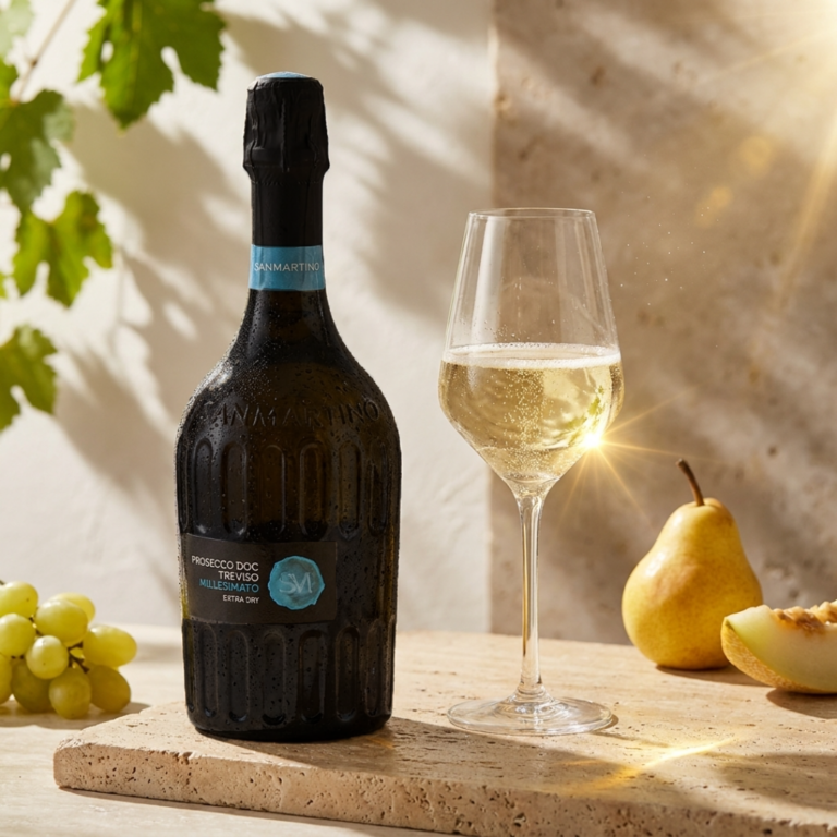 Wino białe musujące półwytrawne San Martino Prosecco Millesimato Extra Dry