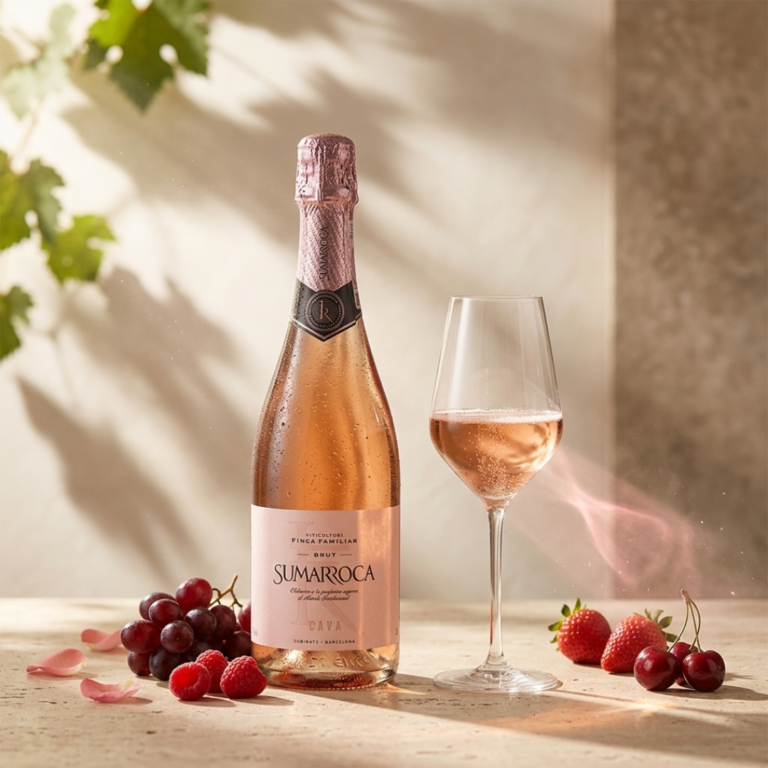 Wino różowe musujące wytrawne Sumarroca Cava Brut Rosé
