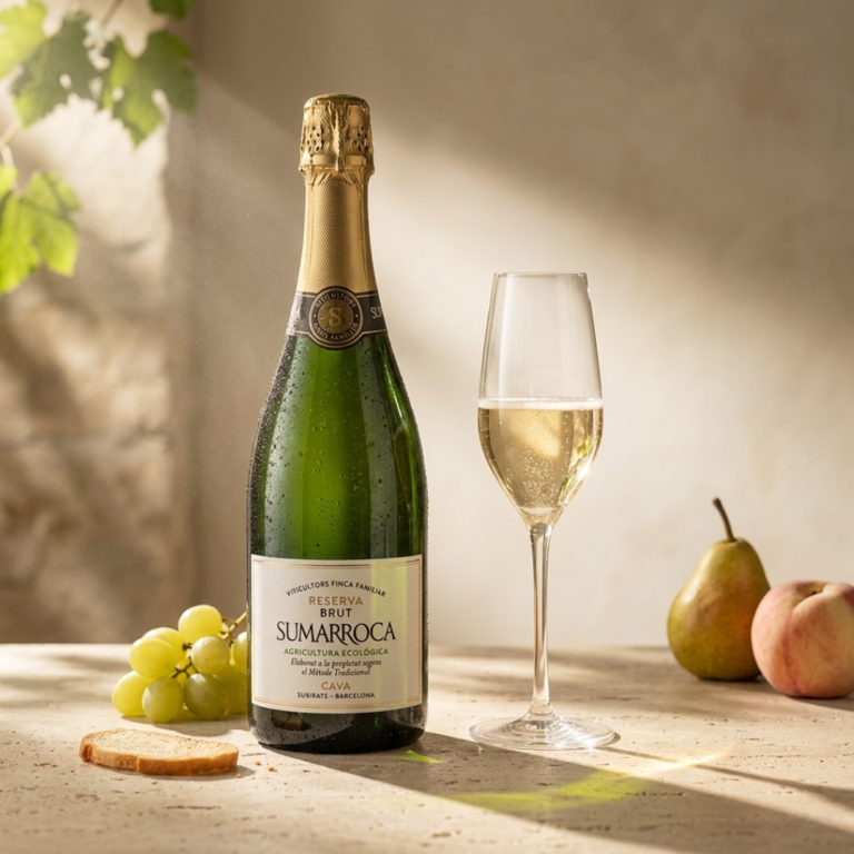 Wino białe musujące wytrawne Sumarroca Cava Reserva Brut Organic