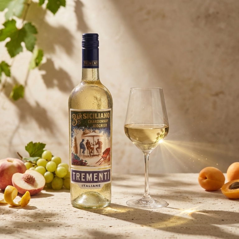 Wino białe wytrawne Trementi Bar Siciliano Chardonnay Viognier