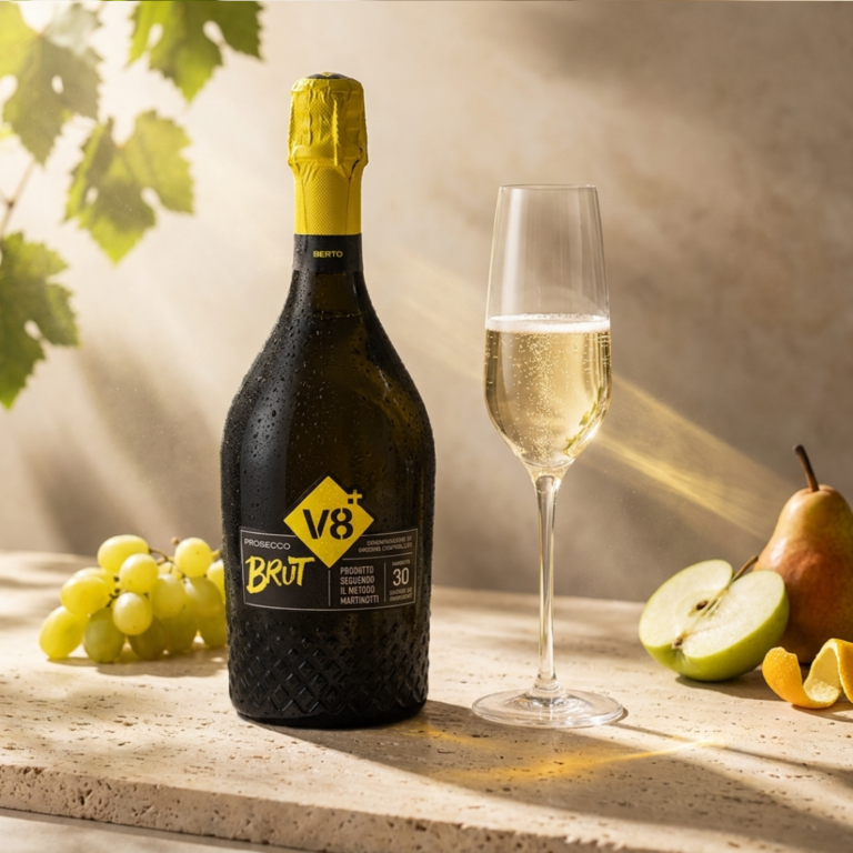 Wino musujące wytrawne V8 + CUVEE SIOR BERTO BRUT DOC – Prosecco w najwytrawniejszym wydaniu BRUT DOC 0,75 l